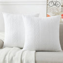 Axyaa Decorative Lumber Throw Pillow Covers - Set of 2