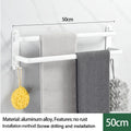 Axyaa Wall-mounted Triple-layer Towel Holder for Bathroom Storage