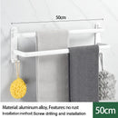 Axyaa Wall-mounted Triple-layer Towel Holder for Bathroom Storage