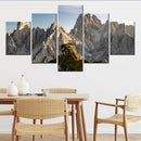 Axyaa Nature Landscape Poster Painting Set - Dolomite Mountains in Italy Art Print Home Decor