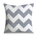Axyaa Gray Lumbar Pillows - 45X45CM Damask Geometry Floral Stripes Plaids Print