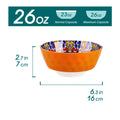 Axyaa 6/12 Piece Ceramic Soup Bowls 4.7" Colorful Dishwasher Oven Safe