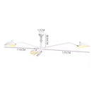 Axyaa Black Spider Serge Mouille Ceiling Chandelier, Industrial Retro Living Room LED Luminaire