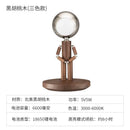 Axyaa Moon Penalty Wood Desk Lamp USB Rechargeable Stepless Dimming Bedroom Bedside