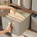 Axyaa Large Capacity Clothing Storage Box for Bedroom Wardrobe Organization.