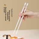 Axyaa Ceramic Chopsticks Set - Antibacterial, High Temperature Resistant, Non-slip Tableware