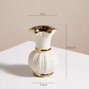 Axyaa Blue and White Porcelain Vase: European Style Home Decor, High-End Floral Arrangement