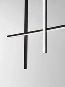 Axyaa LED Pendant Lamp: Minimalist Strip Chandelier for Dining Room, Kitchen, or Bar