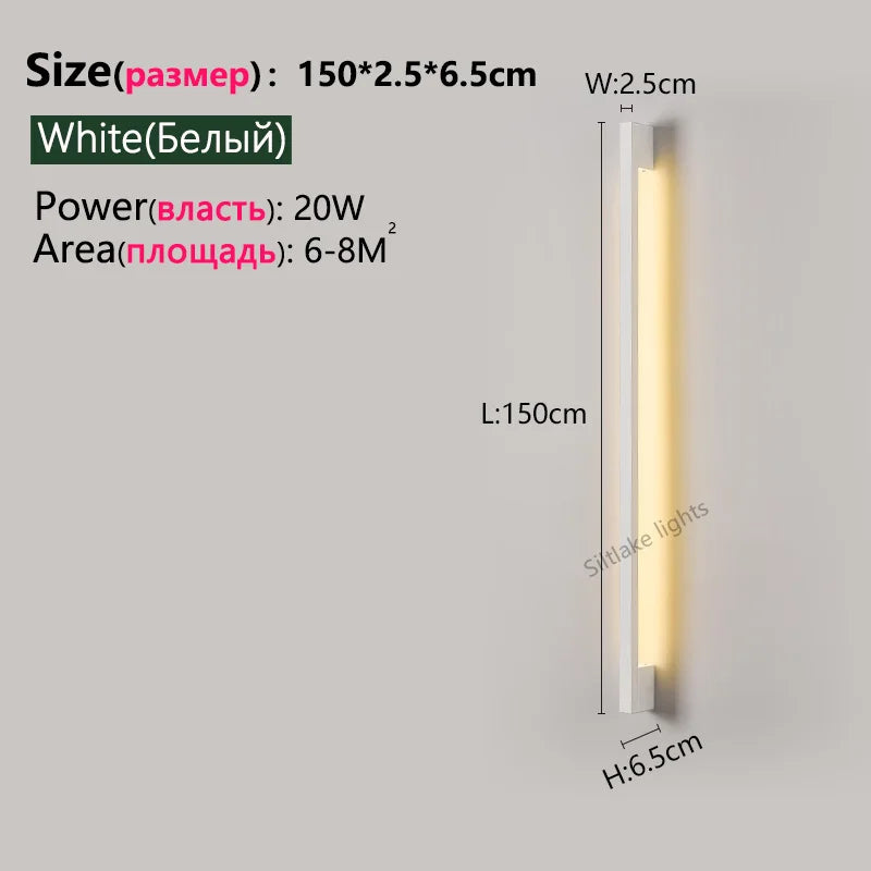 Axyaa Nordic Modern LED Wall Lamp for Indoor Living Room and Bedroom