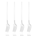 Axyaa Gold Fruit Cake Set: Mirror Stainless Steel Tea Fork, Snack Dessert, Small Salad Cutlery