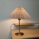 Axyaa Pleated Table Lamp: Unique Umbrella Desk Light for Bedroom Living Room Study