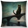 Axyaa Elegant Swan Moon Night Cushion Cover 45*45cm