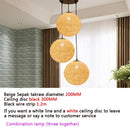 Axyaa Rattan Hemp Ball Chandelier