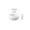 Axyaa Ceramic Seasoning Plate Set of 1 - Solid Color Cutlery Dinner Plates