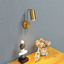 Axyaa Nordic Golden Wall Lamp: Modern Rotatable LED Indoor Reading Light