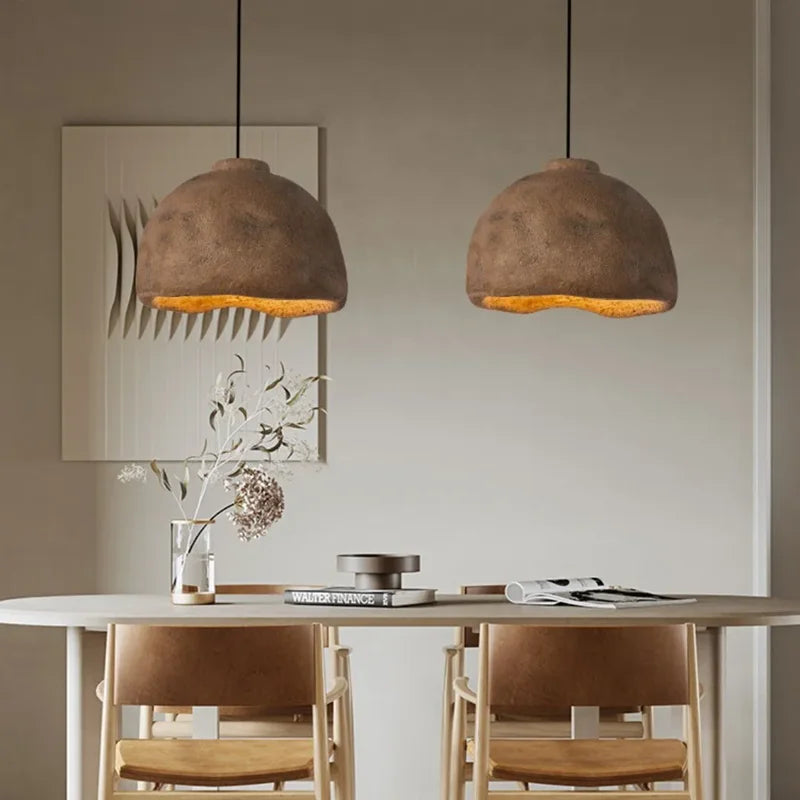 Axyaa Japanese Style Resin Pendant Lights for Home Decor
