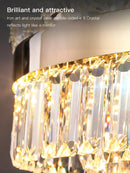 Axyaa Luxury Crystal Ceiling Chandeliers for Living Room Bedroom Villa