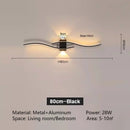 Axyaa Modern LED Wall Lamps - Black White, Long Strip Design for Living Room and TV Wall