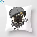 PUG Dog Cushion Cover 45 X 45 Pillow Case - Axyaa Brand