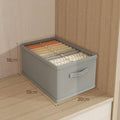 Axyaa Clothes Organizer Box for Wardrobe Storage of Trousers, Jeans, Underwear, and Socks