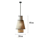 Axyaa Minimalist Cloth Rattan Pendant Lights for Living Room, Dining Room, Kitchen
