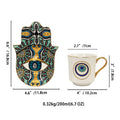 Axyaa Nordic Ceramic Espresso Cup and Saucer Set - 200ML