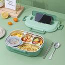 Axyaa Stainless Steel Bento Lunch Box Set - Large Capacity, 4/5 Compartment