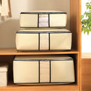 Axyaa Quilt Clothes Storage Box: Foldable, Dust Proof, Non-Woven Organizer