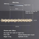 Axyaa Nordic Crystal LED Ceiling Chandelier - Luxury Gold Chrome Lighting for Home Décor
