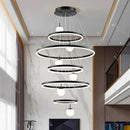 Axyaa Modern Staircase Chandeliers LED Pendant Light Lamps for Living Room