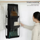 Axyaa Gray Handbag Organizer Hanging Storage Bag for Closet Wardrobe & Door