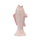 Axyaa Pink Carp Ceramic Vase: Simulated Fish Statue for Home Decoration
