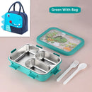 Axyaa Thermal Lunch Box | Leak-Proof Stainless Steel Bento Box with Spoon