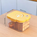 Axyaa Clear Bread Box Container: Large Capacity Airtight Crisper for Kitchen Storage