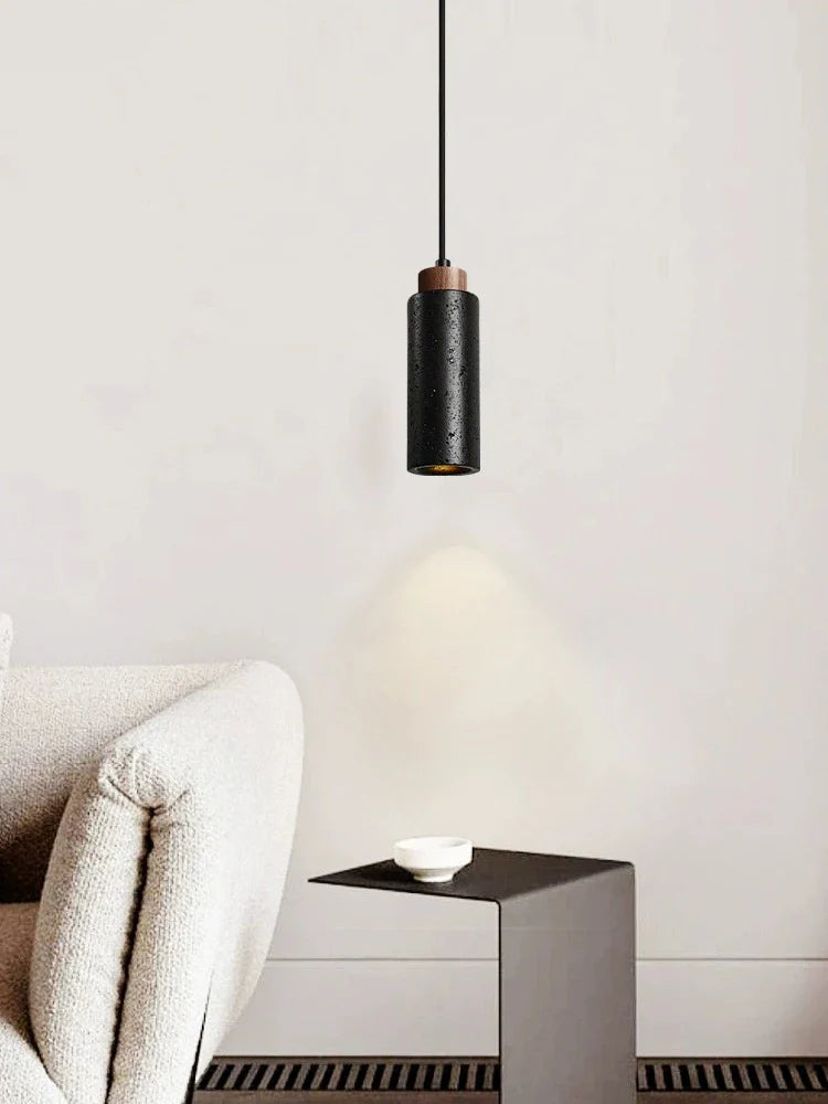 Axya Black Stone Pendant Chandelier - Modern Nordic Style Lighting