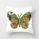 Axyaa Floral Butterfly Pillowcase for Home Decor and Events