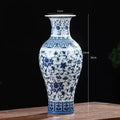 Axyaa Blue and White Porcelain Antique Vase Home Decoration