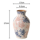 Axyaa Blue White Porcelain Vase Plant Pots Floral Room Decor