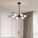 Axyaa Nordic LED Pendant Light Iron 6-head E27 Living Room Fixture