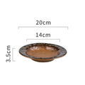 Axyaa Retro Ceramic Dinner Soup Pasta Salad Dessert Snack Plates Molecular Cuisine Tableware