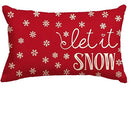 Axyaa Merry Christmas Tree Pillowcase - Winter Linen Decorative Sofa Waist Pillowcase 30X50cm