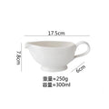 Axyaa Ceramic Gravy Boat Set Seasoning Tool Restaurant Milk Jug Steak Sauce Pot