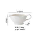 Axyaa Ceramic Gravy Boat Set Seasoning Tool Restaurant Milk Jug Steak Sauce Pot