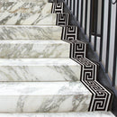 Geometric Pattern Waist Lines Wall Border Stickers by Axyaa