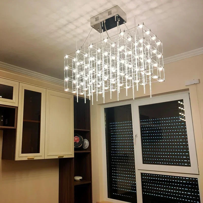 Axyaa Starry Chandelier Minimalist Lighting for Clothing Store and Bar