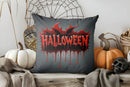 Axyaa Blue Lightning Skull Halloween Throw Pillow Cover