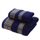 Axyaa Cream Towels Set: Hand Face Hair Towel & Big Shower Bath Towel