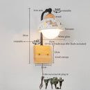 Axyaa Mid Century Modern LED Wall Lights Living Room Bedroom Lamp