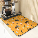 Axyaa Cute Ghost Pattern Coasters and Placemat Set
