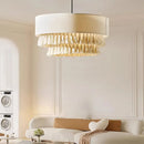 Axyaa Bohemian Hemp Rope Tassel Pendant Light: Minimalist Art for Home Decor
